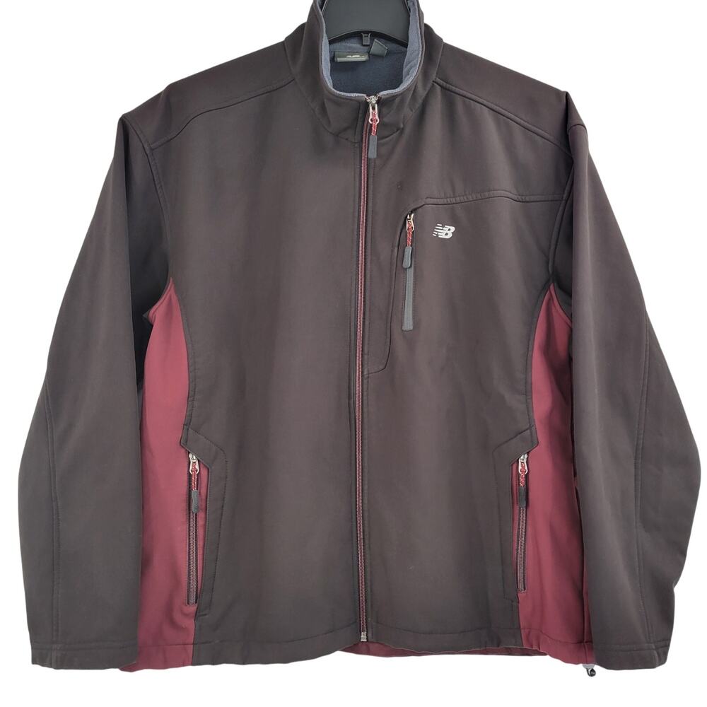 New Balance rn130893 style 21 black and dark red full zip jacket size L
